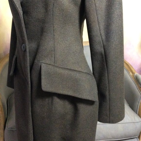 RARE! Rose A Pois NWOT gray structured wool coat, size 42 - Picture 4 of 10